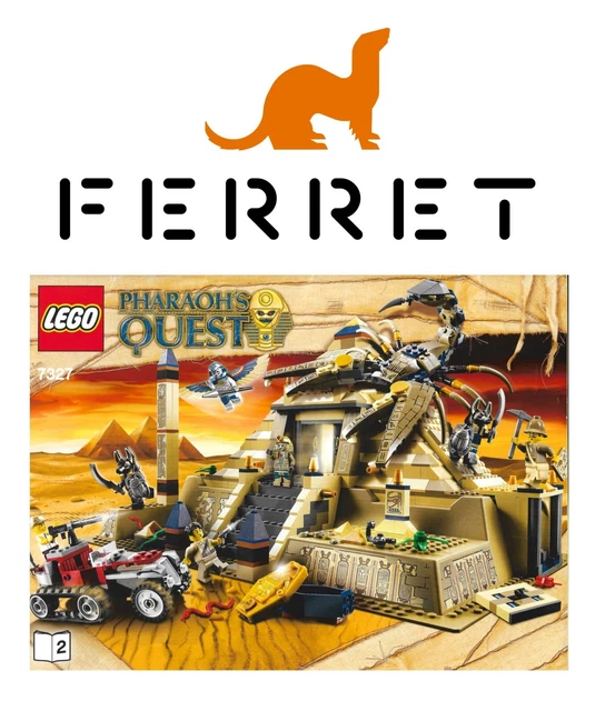 ORIGINAL LEGO BAUANLEITUNG Bauplan Set 7327 Pharaoh's Quest Scorpion ...
