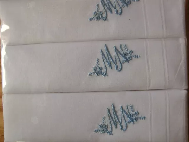 Monogrammtaschentücher für Damen,in weiß 29x29 cm,,2x3 im Klarsichtbeutel verp.