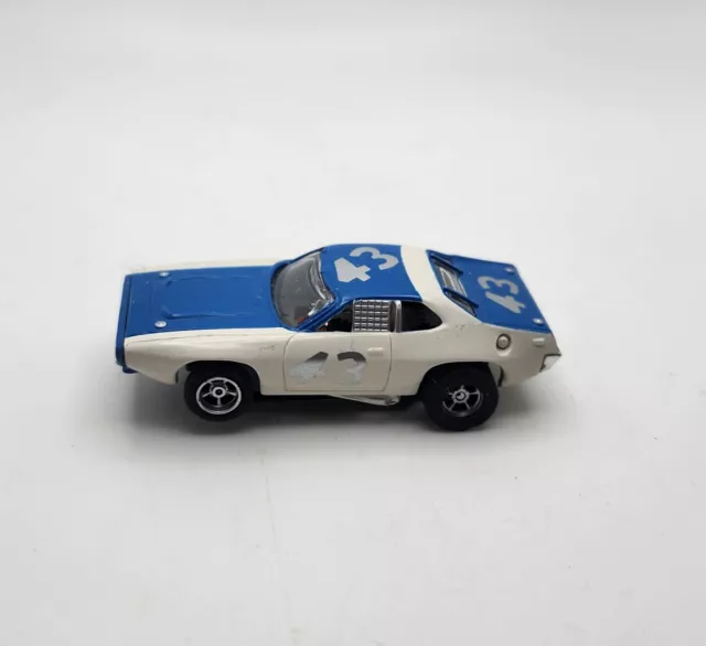 Vintage Plymouth Road Runner 43 AFX HO Slot Car Blue & White