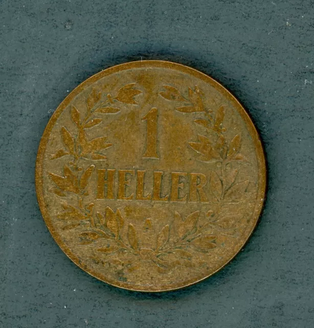 German East Africa 1904 Heller High Grade Bronze Coin As Shown