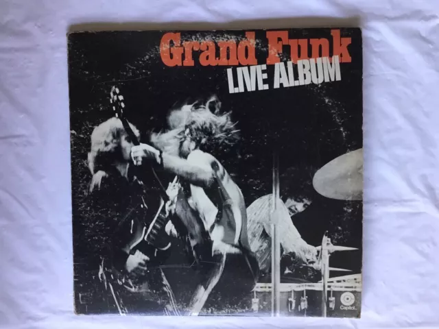 GRAND FUNK RAILROAD “LIVE ALBUM” Press: SWBB-633 CAPITOL 2LP GATEFOLD VINYL LP