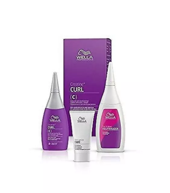 Wella Creatine + Curl Perm Lotion Hair Kit (C) For Coloured And Sensitive Hair