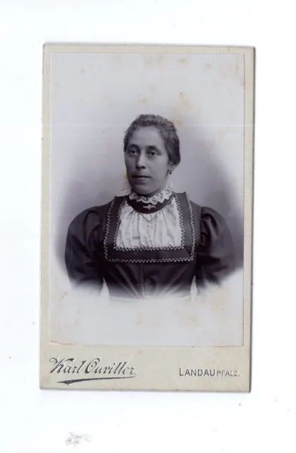 CDV Foto Damenportrait - Landau / Pfalz um 1900
