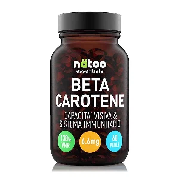BETA CAROTENE Natoo. Integratore per il sistema immunitario e la
