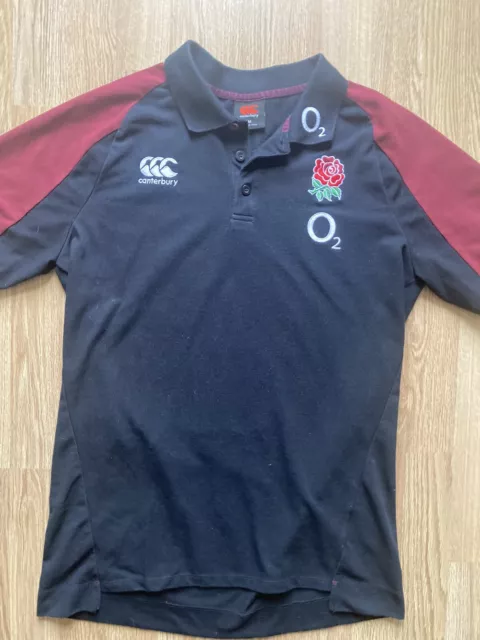 Canterbury England Rugby Union Blue Polo Shirt Men’s Medium