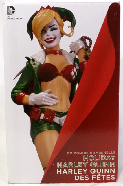 DC Collectibles Bombshells Holiday Harley Quinn 10" Statue with Box