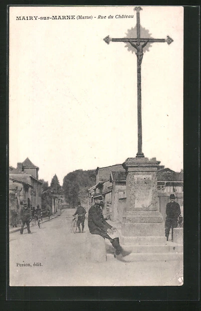 CPA Mairy-sur-Marne, Rue du Château
