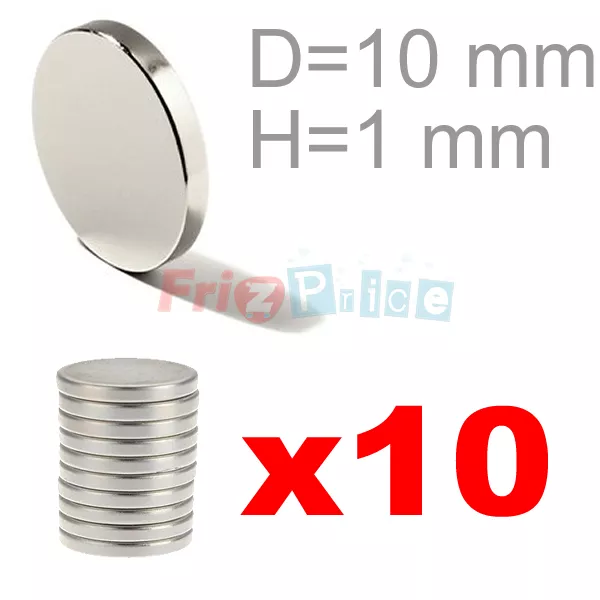 10 SUPER 10X1 MAGNETI NEODIMIO MM CALAMITA MAGNETE CALAMITE CERAMICA FIMO yr