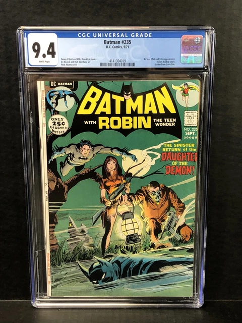 BATMAN #235 CGC 9.4 1971 RA'S AL GHUL 1st TALIA APP NEAL ADAMS DC*WHITE  PAGES*