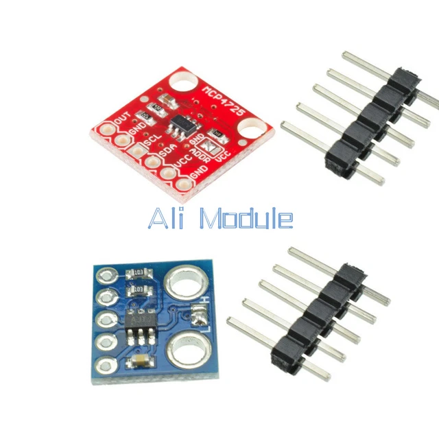 Modulo DAC MCP4725 I2C 12 Bit - 5 Pezzi Per Arduino E Raspberry Pi, Con EEPROM Integrata