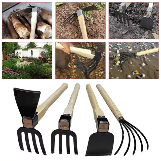 5-CLAW RAKE GARDEN Hand Rake Tool for Digging Weeding Gardening and ...
