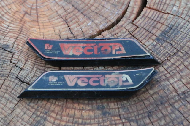 Federal Signal Vector Chevron Metal Base Plastic End Covers