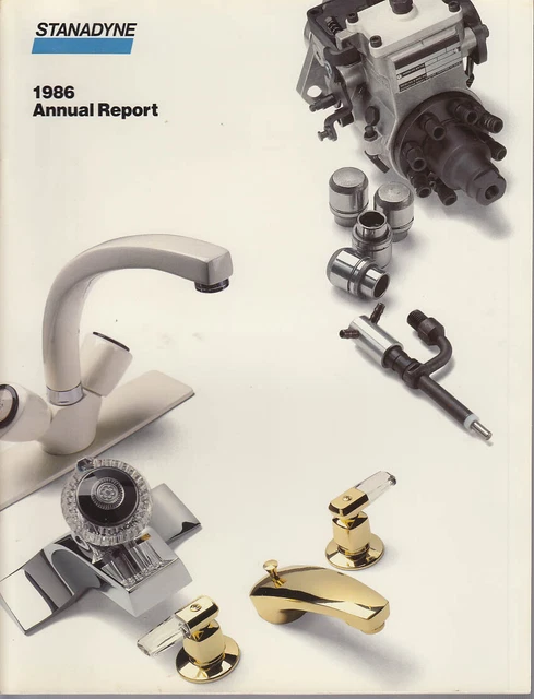 Stanadyne Annual Report 1986 Windsor CT
