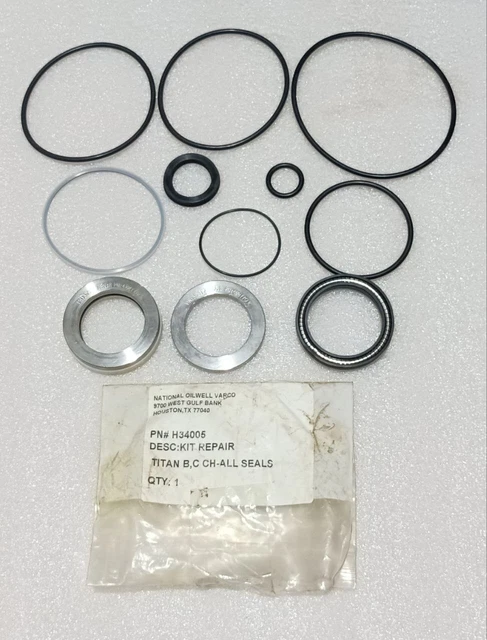 National Oilwell H34005 Kit Repair Titan B,C Ch-All Seals New Free Shipping