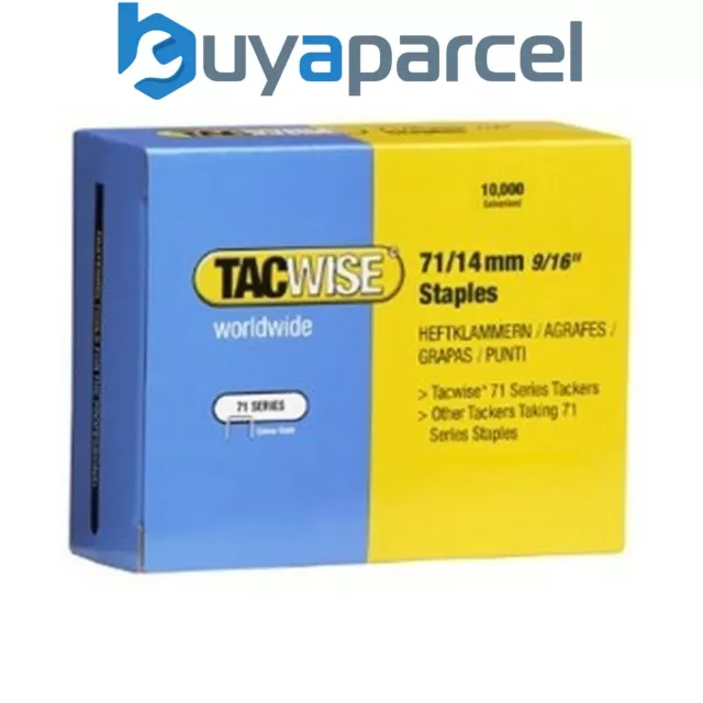 Tacwise 0371 Type 71 Box of 10,000 Staples 14mm 71 Series