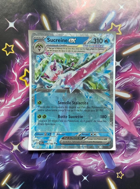 Coffret De 10 Cartes Pokémon Françaises - Sucreine Ex 046/182 Téracristal Myboost X Écarlate & Violet 4 Faille Paradoxe