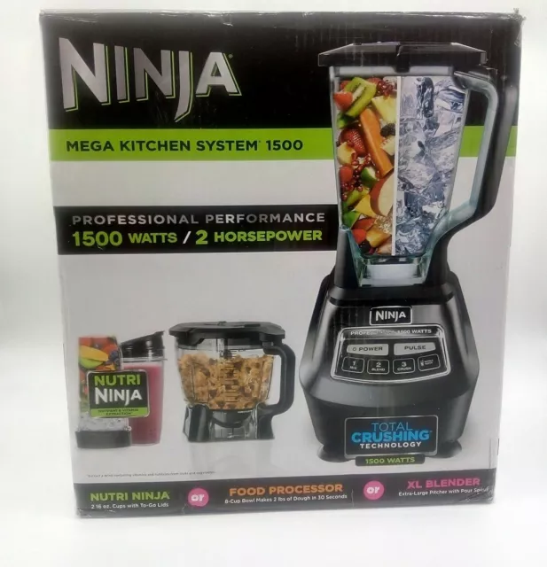 Ninja BL780WM Mega Kitchen System Blender and Food Processor - Black for  sale online