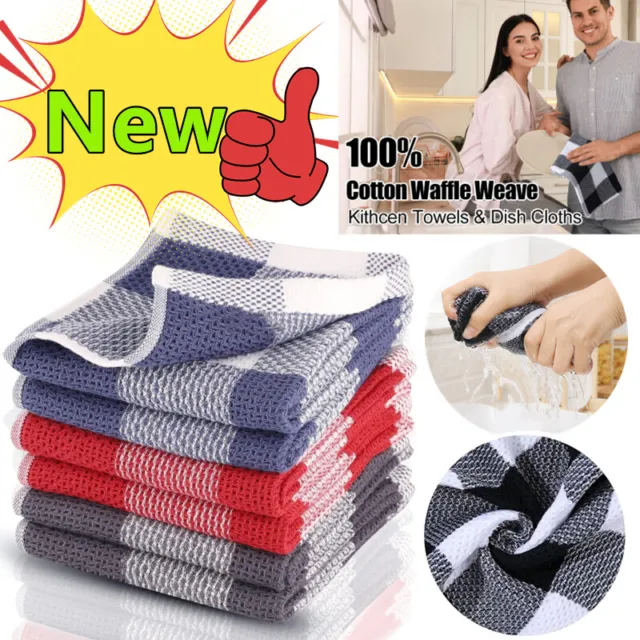 3PCS Kitchen Dishcloths - Does Not Shed Fluff - No Odor Reusable Dish Towels,  Premium Dish cloths, Super Bamboo Fiber Cleaning Cloths, Nonstick Oil  Washable Fast Drying Random Color 