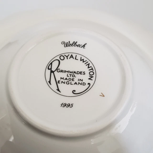 4 Royal Winton Grimwades Welbeck Bowls 7" Cereal Salad Soup Chintz Yellow 1995 14