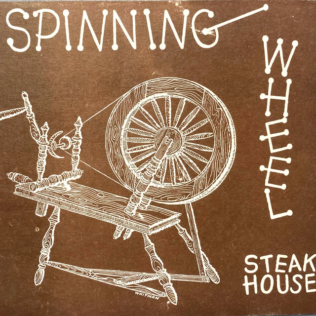 1970S SPINNING WHEEL Steak House Restaurant Menu Carmel By The Sea