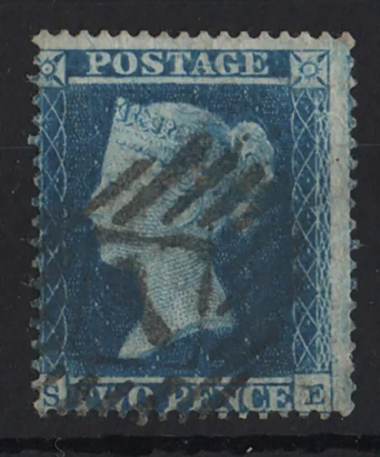 GB 1854 2d blue small crown perf 16 plate 4 sg19 fine used cat £100