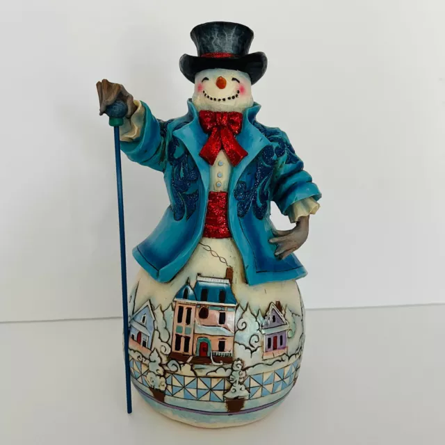 Jim Shore Heartwood Creek 4041074 Believe in Holiday Magic Winter Snowman 2014