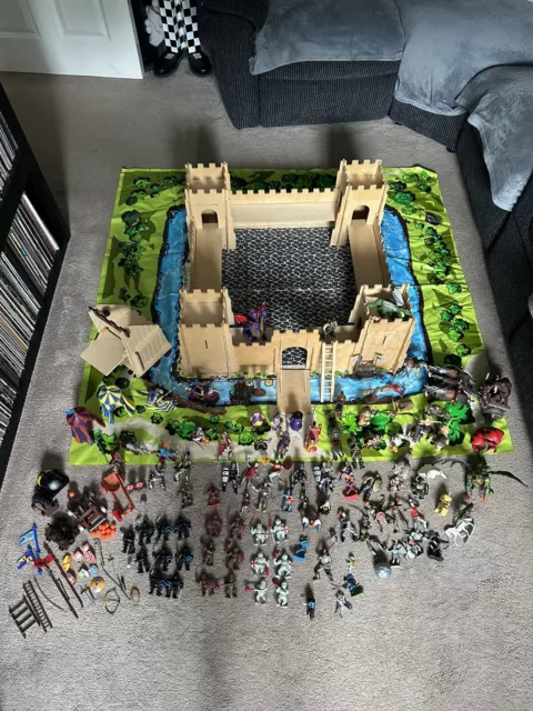 ELC MEDIEVAL WOODEN Castle Knights Horses Dragons Figures Mats HUGE Bundle 150.00 PicClick UK