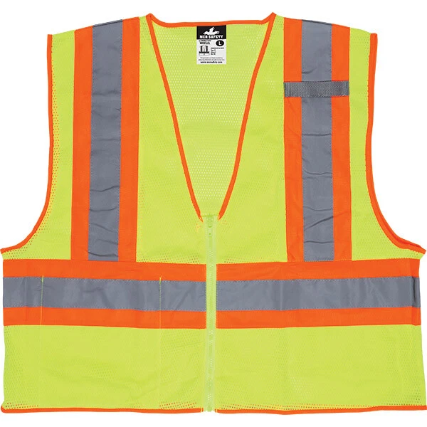 Luminator™ Class 2 Two-Tone Mesh Vest, X-Large, Lime, 1/Each  River City WCCL2L