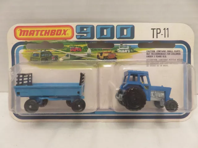 1978 Matchbox SuperFast 900 Ford Tractor Hay Trailer Two Packs TP-11 England