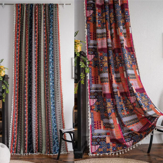 Boho Vintage Curtain Tassel for Living Room  Window Drape Bedroom