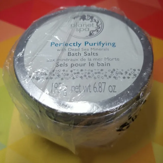 Avon Planet Spa PERFECTLY PURIFYING Bath Salts w/ Dead Sea Minerals 6.87 oz NEW!