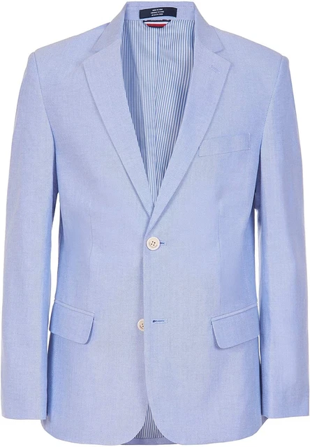 Tommy Hilfiger Boys' Big Blazer Suit Jacket, Button Closure, Notch Lapel & Front