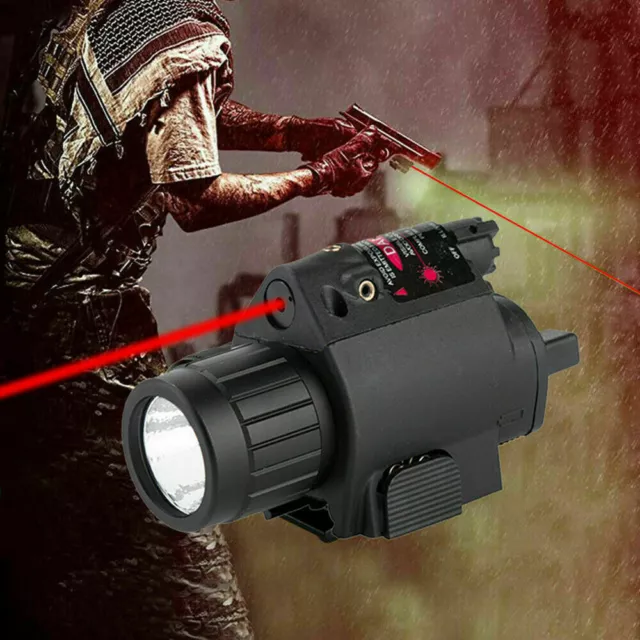 Jagd LED Taschenlampe Rot Laser Combo Sight Für 20mm Picatinny Schiene