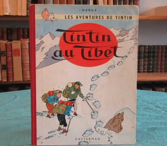 Hergé - Tintin au Tibet (Dos rouge, B29) EO 1960