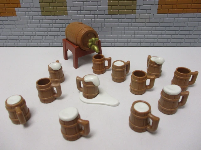 c10-16-playmobil-baril-avec-chopes-bi-re-chevalier-soldats-garde