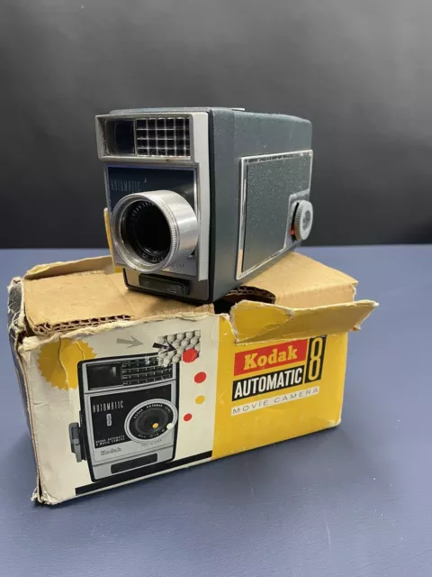 Kodak Automatic 8 Double 8mm Cine Film Camera Winds And Records