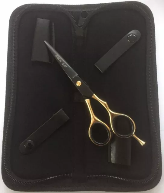 Professional Siebu Hairdressing Hair Cut Scissors Shears Titanium Gold Black 3