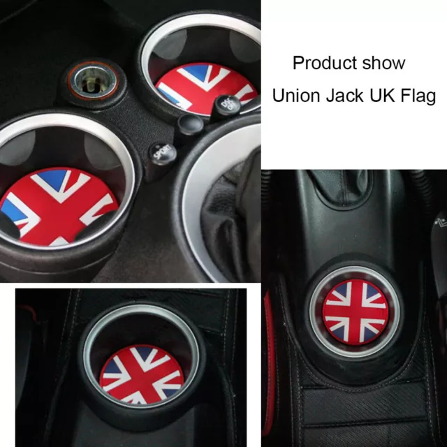 Union Jack Soft Silicone Cup Holder Coaster For MINI Cooper R61 Paceman 13-2016