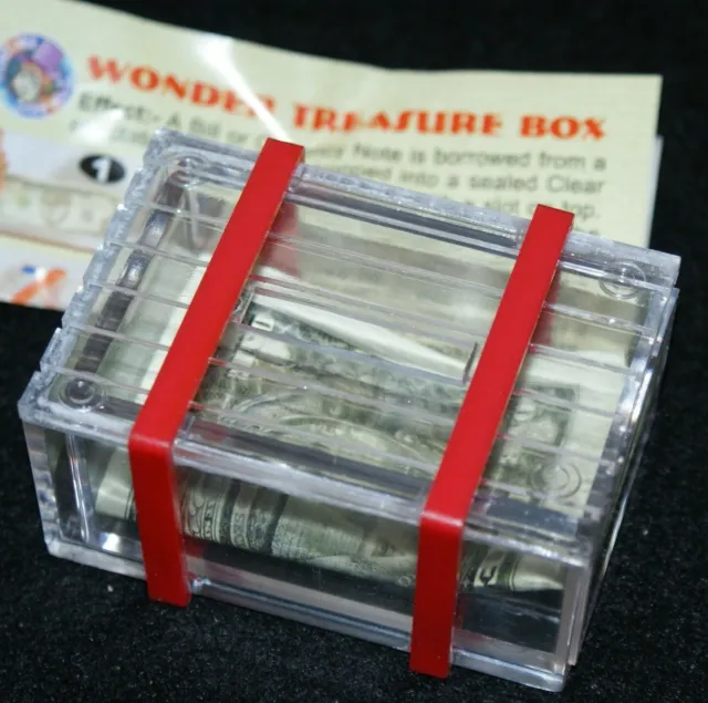 Dollar Puzzle Box PLASTIC version -- this well-made fooler is very tricky   TMGS