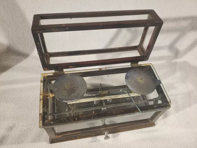 CHEMISTS JEWELER PHARMACY DRUG STORE TORSION BALANCE SCALE NO. 260 ANTIQUE 1890s