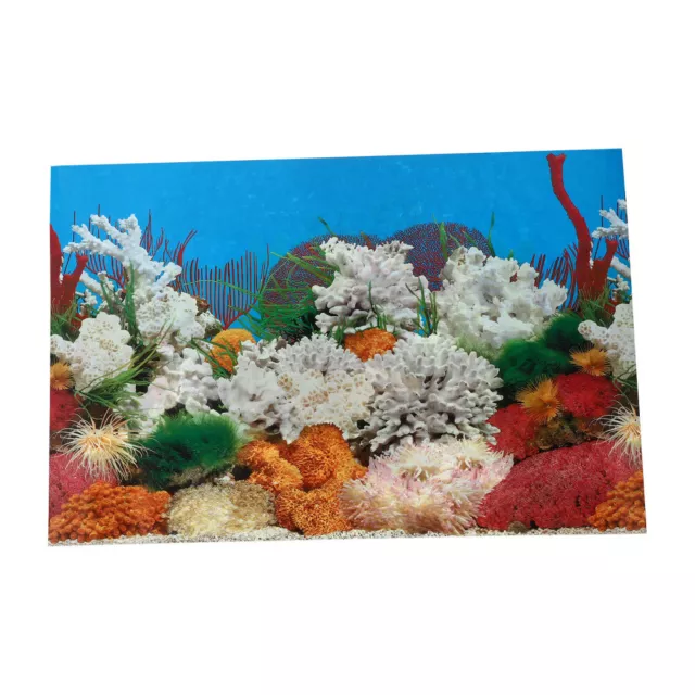 Fish Tank Backdrop Decor for Ocean Aquarium DIY Picture Glass