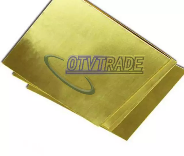 ONE Brass Metal Sheet Plate 0.8mm x 100mm x 100mm