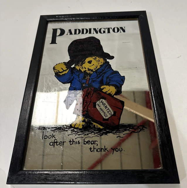 鏡 Pub mirror Paddington bear 鏡 Pub mirror Paddington bear Vintage Paddington Bear Mirror
