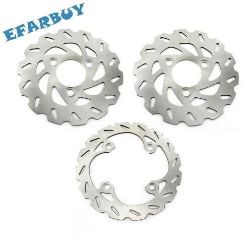 Front Rear Brake Disc Rotors For Suzuki LT-Z400 Quadsport Z400 2X4 LTZ400Z 03-14