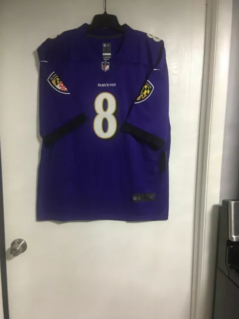 LAMAR JACKSON #8 Baltimore Ravens 2021 NFLPA Dog Jersey Black, Sizes XS-XL