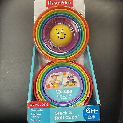 Fisher- Price® Stack and Roll Cups Baby Toy