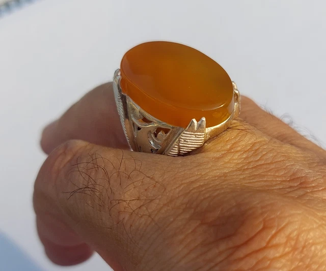 Gold Ring Design Kala Hakik Stone Ring Hakik Rings 2025