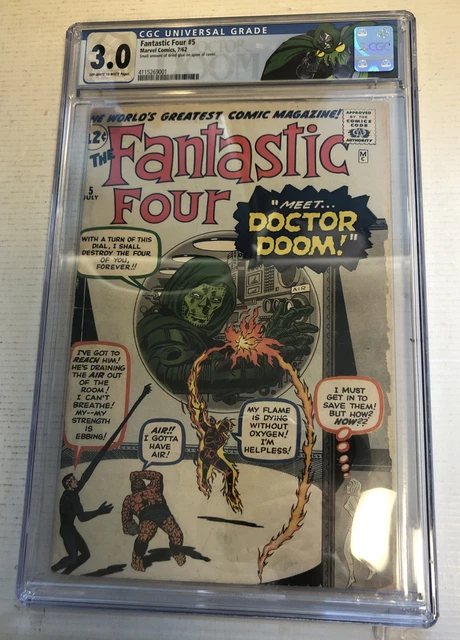 fantastic four 5 CGC 3.0 (1st Appearance & Origin Doctor Doom