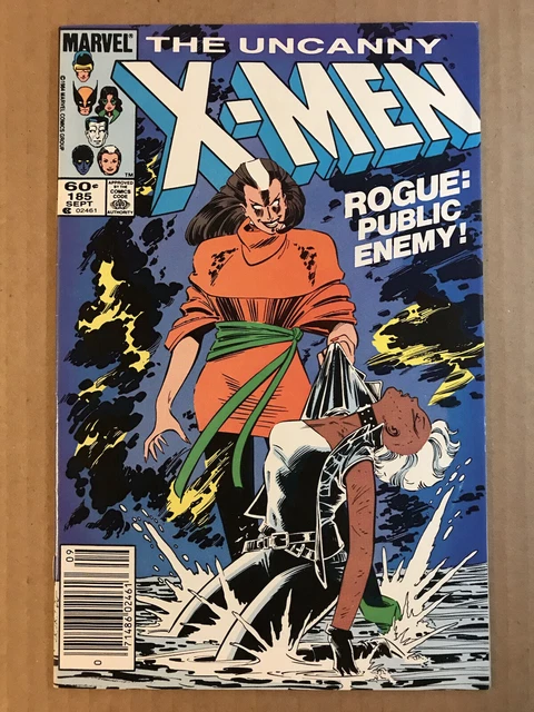 Uncanny X-Men #185 Rogue Public Enemy (Marvel 1984) Newsstand Claremont F/VF