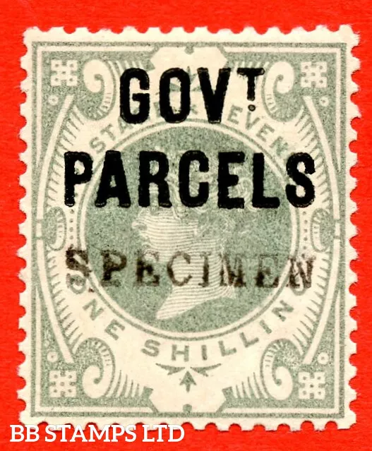 SG. O68s. L29 s. 1/- Dull Green. " Govt. Parcels ". A fine UNMOUNTED MINT B58000